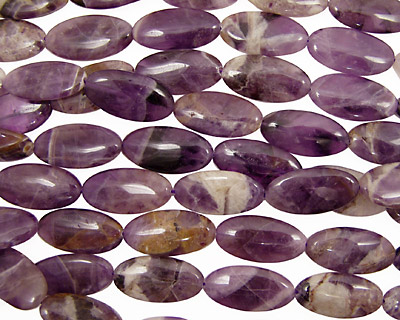 Dogtooth Amethyst Flat Oval 30x15mm