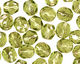 Czech Fire Polished Glass Silver Lined Olivine Round 4mm