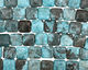 Brazil Blue Agate Puff Square 18mm