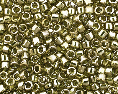 TOHO Gold Lustered Green Tea Treasure #1 Seed Bead