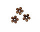 C-Koop Enameled Metal Wisteria Purple 5 Petal 15mm