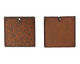 The Lipstick Ranch Etched Rusted Iron Square Pendant 39mm