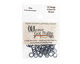 Blue Enameled Copper Round Jump Ring 6.5mm, 18 gauge