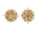 Brass Double Filigree Flower Link 26x21mm