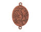Nunn Design Antique Copper (plated) Traditional Oval Bezel Pendant Link 31x19mm