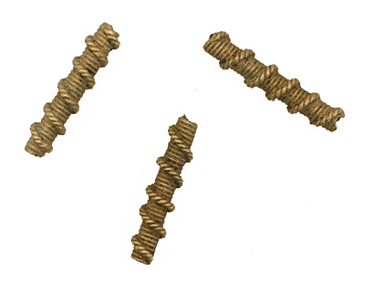 African Brass Roped Tube 32-34x7mm