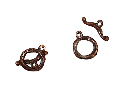 Green Girl Shibuichi Branch Toggle Clasp 20x16mm, 22mm