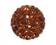 Dark Topaz Pave Round 12mm