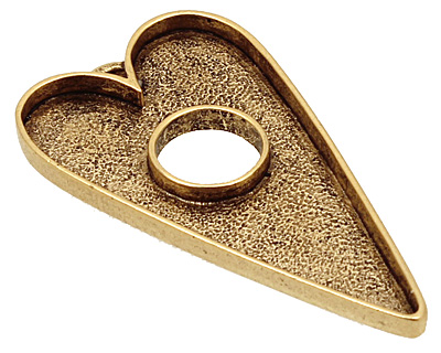 Nunn Design Antique Gold (plated) Grande Heart Bezel Toggle 52x29mm