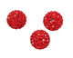 Siam Ruby Pave Round 12mm (1.5mm hole)