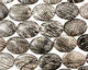 Black Water Jasper Flat Oval 40x30mm