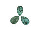 African Turquoise Flat Teardrop 30x20mm