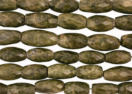 Vessonite Faceted Rice 26-33x14-17mm