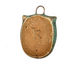 Kylie Parry Ceramic Copper Patina Hoot Owl Charm 19x26mm