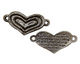 Green Girl Pewter Heart Centerpiece 52x25mm