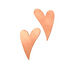 Copper Artisan Heart Blank 25x40mm