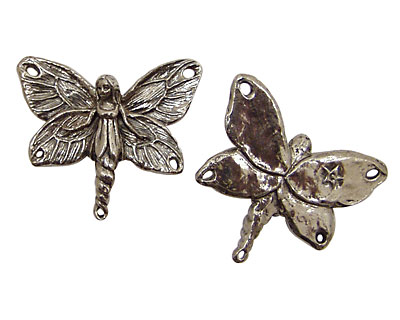 Green Girl Pewter Fairy Centerpiece 35x30mm