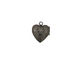Gunmetal Tiny Pressed Heart Heirloom Locket 13x15mm