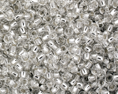 TOHO Crystal (with Silver Lining) Round 15/0 Seed Bead