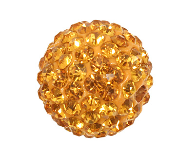 Topaz Pave Round 12mm (1.5mm hole)