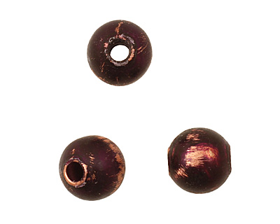 Missficklemedia Patinated Violet Smooth Round 8mm