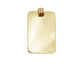 Brass Lipped Rectangle Bezel 15x28mm