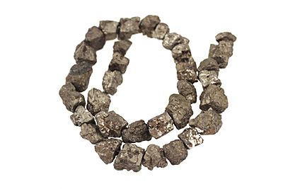 Golden Pyrite (silver tone) Rough Nugget 10-19x11-14mm