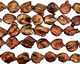 Chocolate Keishi Coin 25-27x22-25mm