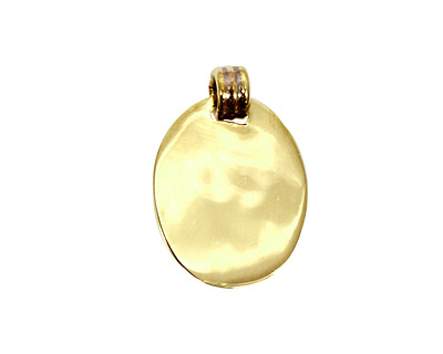 Brass Lipped Oval Bezel 15x20mm