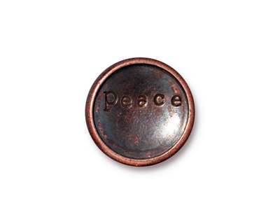 TierraCast Antique Copper (plated) Rock & Roll Snap Cap 18mm