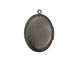 Gunmetal Oval Baroque Heirloom Locket 22x31mm