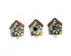 Jangles Ceramic Bird House Pendant 28x36mm
