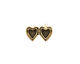 Antique Brass (plated) Tiny Pressed Heart Heirloom Locket 13x15mm