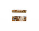 Humble Beads Polymer Clay Gold 6 Hole Branch Cuff 11-12x34mm