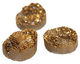 Druzy (metallic gold) Round Cabochon 25mm