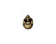 TierraCast Antique Brass (plated) Rooster Euro 8x12mm