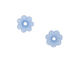 Matte Light Sapphire Lucite Daisy 3x10mm
