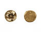 Humble Beads Polymer Clay Cream Antiqued Dogwood Pendant 26-27mm