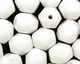 Czech Fire Polished Glass Opaque White Round 6mm