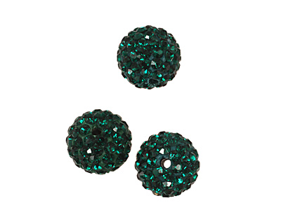 Emerald Pave Round 10mm