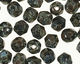 Czech Fire Polished Glass Jet Picasso Round 4mm