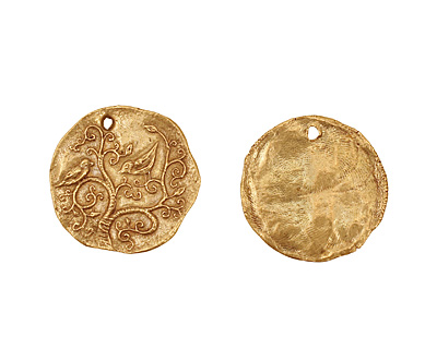 Green Girl Bronze Bronze Bird Branch Pendant 27mm