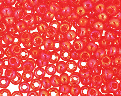 TOHO Transparent Rainbow Light Siam Ruby Round 11/0 Seed Bead