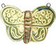 Jangles Ceramic Green Butterfly Pendant 56x35mm