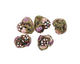 Grace Lampwork Light Pink w/ Purple Floral Heart 19-20mm