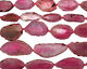 Fuschia Agate Natural Edge Freeform Faceted Slab 41-67x24-30mm