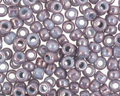 TOHO Marbled Opaque Light Blue/Amethyst Round 11/0 Seed Bead