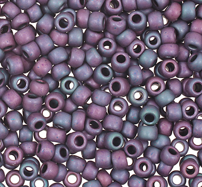 TOHO Matte Frosted Iris Blue Round 11/0 Seed Bead