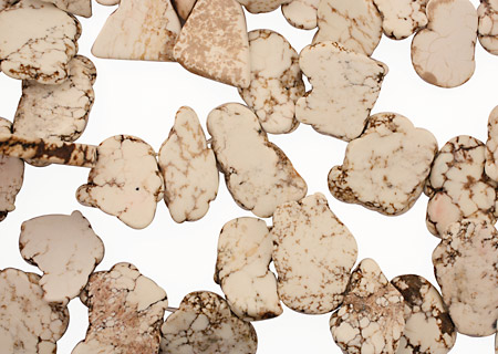 Magnesite Freeform Drops 11-24x23-45mm