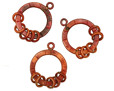 Patricia Healey Copper Loop w/ Rings Link 29x24mm